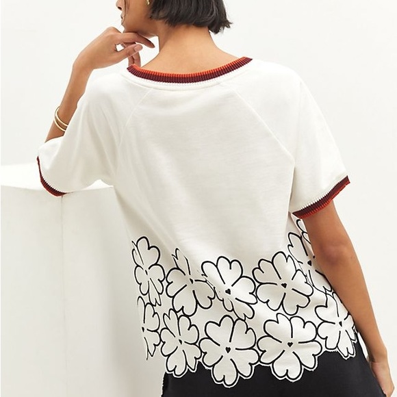 Anthropologie Tops - Anthropologie Maeve Floral Embroidered Top | Size Small
